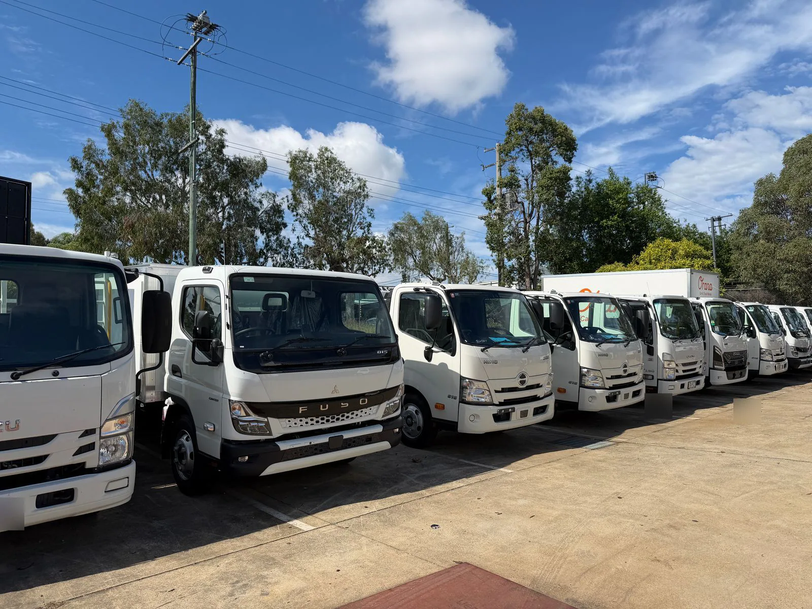 Kirin-built lightweight truck bodies lined up for fleet delivery in Queensland
