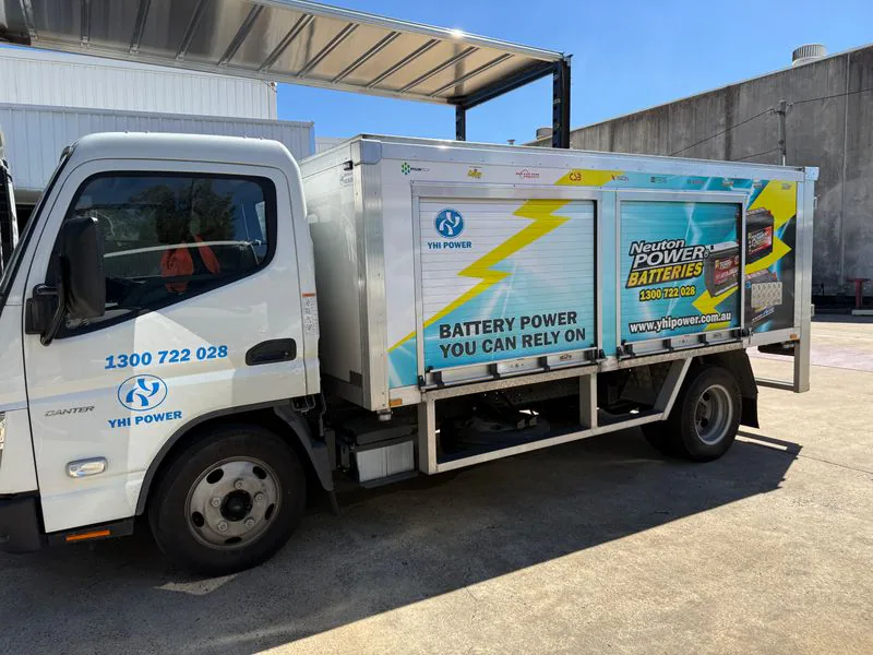 ALLYPAN lightweight battery service truck body with roller-door compartments