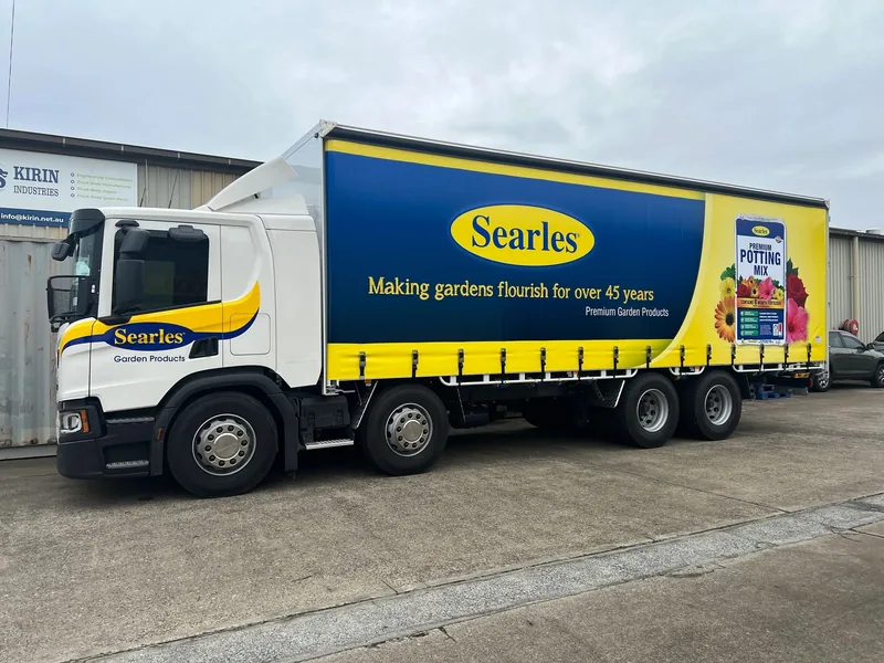 Curtain sider for Kirin truck bodies